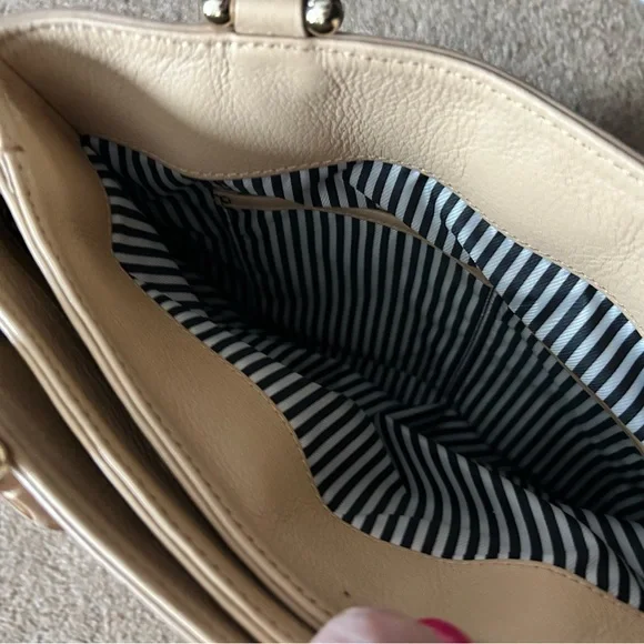 Kate Spade Beige Leather Tote Bag - Picture 7 of 10